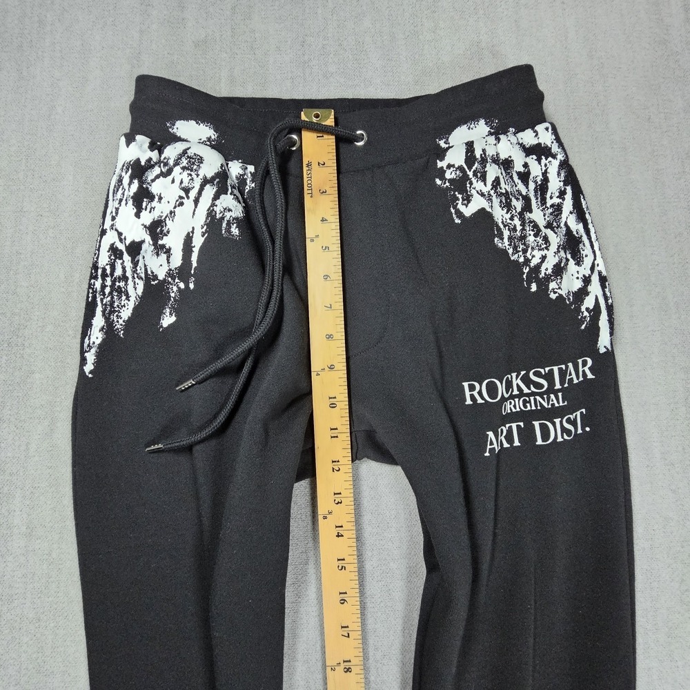 Rockstar Original‎ Warm Up Stacker Pants Black Size Medium - Picture 8 of 13